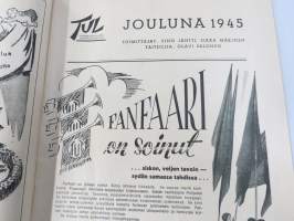 TUL Jouluna 1945 -joululehti, kansikuva Tapio Rautavaara