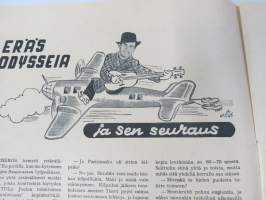 TUL Jouluna 1945 -joululehti, kansikuva Tapio Rautavaara