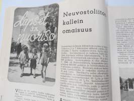TUL Jouluna 1945 -joululehti, kansikuva Tapio Rautavaara