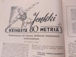 TUL Jouluna 1945 -joululehti, kansikuva Tapio Rautavaara