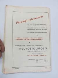 TUL Jouluna 1945 -joululehti, kansikuva Tapio Rautavaara