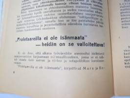 Isänmaa - Laillisuus - Työväenliike - Suomen Kansan Demokraattinen Liitto -pamfletti