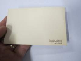 Svante Dahlström -nimikirjoitus kiitoskortilla