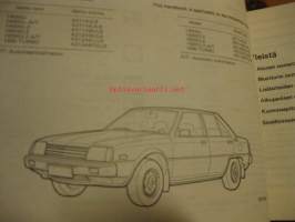 Mitsubishi Tredia  -käyttöohjekirja 1982