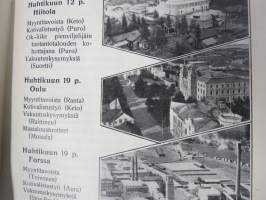 Työtoveri 1931 nro 1 - Osuuskauppain toimihenkilöiden ammattilehti, mm. mainontaan liittyviä artikkeleita ja materiaalia