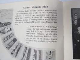 Työtoveri 1929 nro 1 - Osuuskauppain toimihenkilöiden ammattilehti, mm. mainontaan liittyviä artikkeleita ja materiaalia - Huomaa Fogelin Pekka Puupää kansikuvassa