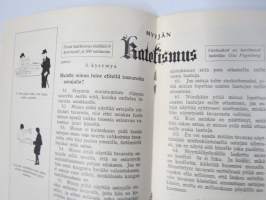 Työtoveri 1929 nro 1 - Osuuskauppain toimihenkilöiden ammattilehti, mm. mainontaan liittyviä artikkeleita ja materiaalia - Huomaa Fogelin Pekka Puupää kansikuvassa