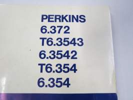 Perkins 6.372, T6.3543, 6.3542, T6.354, 6.354 Käyttöohjekirja / huolto-ohjekirja + varaosaluettelo