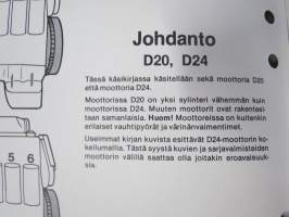 Volvo Huoltokäsikirja Osa 2 (23-29) Korjausohjeet Moottorit D20, D24, 240 1979- -korjaamokirjasarjan osa
