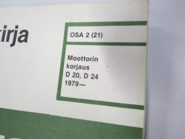 Volvo Huoltokäsikirja Osa 2 (21) Korjausohjeet Moottorit D20, D24 1979- -korjaamokirjasarjan osa