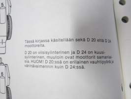 Volvo Huoltokäsikirja Osa 2 (21) Korjausohjeet Moottorit D20, D24 1979- -korjaamokirjasarjan osa