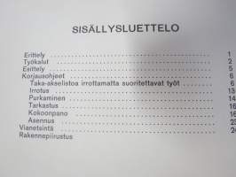 Volvo Huoltokäsikirja Osa 4 (46) Korjausohjeet Taka-akselisto (Spicer) 120, 140, 164, 1800 -korjaamokirjasarjan osa
