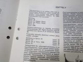 Volvo Huoltokäsikirja Osa 4 (46) Korjausohjeet Taka-akselisto (Spicer) 120, 140, 164, 1800 -korjaamokirjasarjan osa