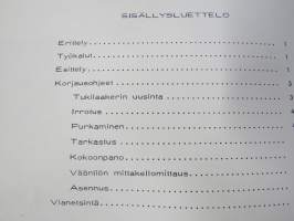 Volvo Huoltokäsikirja Osa 4 (45) Korjausohjeet Kardaaniakseli 120, 140, 164, 1800 -korjaamokirjasarjan osa