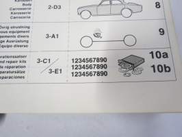 Volvo 164 Reservdelar - Bildkatalog / parts Illustrations -varaosaluettelo
