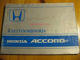Honda Accord - käyttöohjekirja