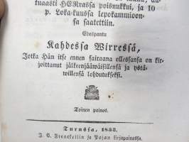 Aikainen valmistus kuolemaan, Ilmoitettu koska Nousiaisten Seurakunnan Kirkkoherra... Abraham Achrenius 28.9.1769, ilman edelläkäywäistä.... edespantu 2 wirrestä