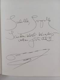 Yksinäinen tyttö ja yksisarvinen (signeerattu, tekijän omiste)