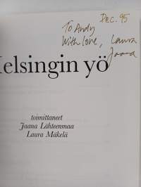 Helsingin yö (signeerattu, tekijän omiste)