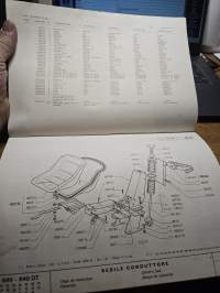 FIAT 640 TRAKTORIN VARAOSALUETTELO.