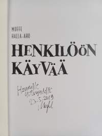 Henkilöön käyvää (signeerattu, tekijän omiste)