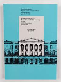 Kulttuurien kohtaaminen : Helsingin yliopisto, studia generalia, kevät 1991