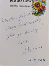 Missiona elämä : vastauksia jumalan kutsuun (signeerattu, tekijän omiste)