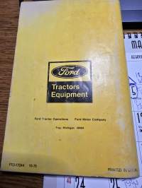 FORD 550 TRACTOR LOADER BACKHOE Owners parts catalog