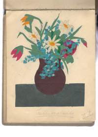 Piirustuskansio 1927 Kyllikki Knaapi yht 28 lehteä