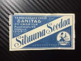 Sitruuna soodaa -etiketti