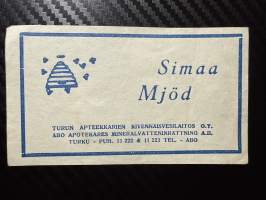 Simaa- Mjöd -etiketti