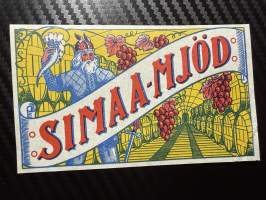 Simaa- Mjöd -etiketti