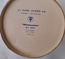 Midinette nr 3844  tyhjä  makeisrasia konvehtirasia 8x14 cmennen viivakoodia