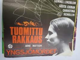 Tuomittu rakkaus, pääosissa Gunnel Lindblom, Gösta Ekman -elokuvajuliste