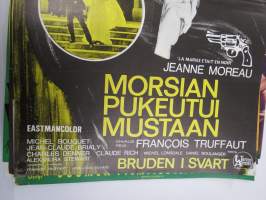 Morsian pukeutuu mustaan, ohjaus Francois Truffaut -elokuvajuliste