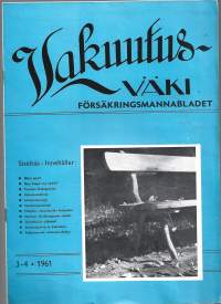 Vakuutusväki 1961 nr 3-4   Vakuutusväen keskusjärjestö