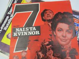 7 Naista, ohjaus John Ford -elokuvajuliste