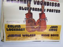 Huijarit vauhdissa, pääosissa Sidney Poitier, Bill Cosby -elokuvajuliste