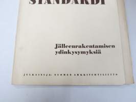 Rakennustaide ja standardi - Jälleenrakentamisen ydinkysymyksiä - Suomen Arkkitehtiliitto, kirjallinen asu: Mika Waltari, erittäin harvinainen