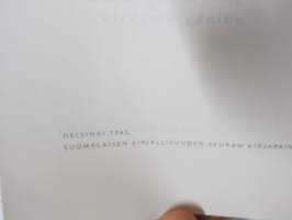 Rakennustaide ja standardi - Jälleenrakentamisen ydinkysymyksiä - Suomen Arkkitehtiliitto, kirjallinen asu: Mika Waltari, erittäin harvinainen