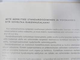 Rakennustaide ja standardi - Jälleenrakentamisen ydinkysymyksiä - Suomen Arkkitehtiliitto, kirjallinen asu: Mika Waltari, erittäin harvinainen