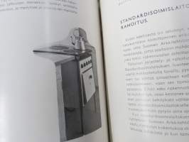 Rakennustaide ja standardi - Jälleenrakentamisen ydinkysymyksiä - Suomen Arkkitehtiliitto, kirjallinen asu: Mika Waltari, erittäin harvinainen