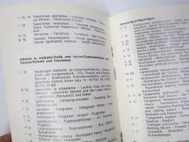 Tampere matkailukartta 1971 -kartta / map