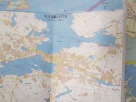 Tampere matkailukartta 1971 -kartta / map
