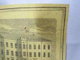 Forssa Works (Forssa Aktiebolag, Axel Wahren), 1850-luku? -kangaspakan etiketti, englanninkielinen