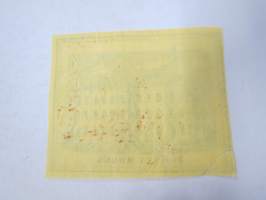 Forssa Works (Forssa Aktiebolag, Axel Wahren), 1850-luku? -kangaspakan etiketti, englanninkielinen