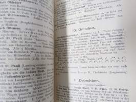 Richter´s Hamburg - Altona und Umgegend. Mit einem grossen Stadtplan und zahlreichen Karten und Plänen. -matkaopas + kartta