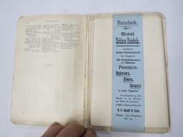 Richter´s Hamburg - Altona und Umgegend. Mit einem grossen Stadtplan und zahlreichen Karten und Plänen. -matkaopas + kartta