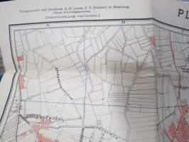 Richter´s Hamburg - Altona und Umgegend. Mit einem grossen Stadtplan und zahlreichen Karten und Plänen. -matkaopas + kartta