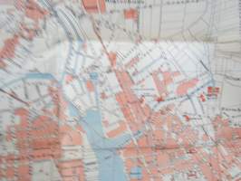 Richter´s Hamburg - Altona und Umgegend. Mit einem grossen Stadtplan und zahlreichen Karten und Plänen. -matkaopas + kartta